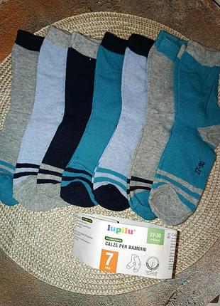 Носки, носки хлопковые на мальчика 4-6 лет (размер 27/30).