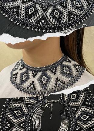 Силка черно-белая
