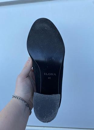 Туфлі замшеві на каблуку 41 розмір