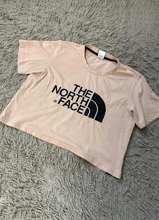 Футболка пудрова футболка оригінал вкорочена футболка tnf