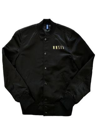 Куртка бомбер hm чорна