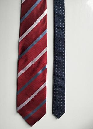 Смугаста червона краватка галстук tommy hilfiger