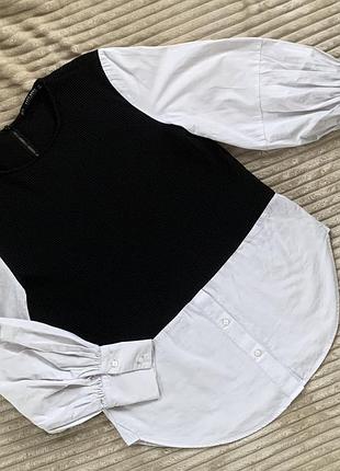 Блуза сорочка базова zara