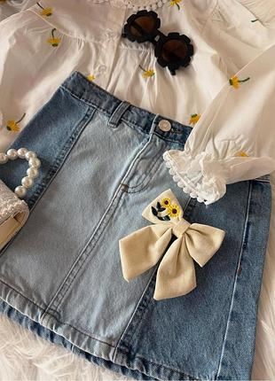 Стильная джинсовая юбочка 💕