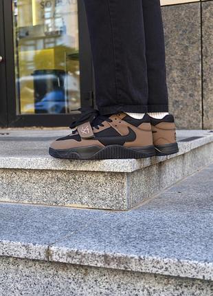 Кроссовки nike guide scott x jordan jumpman jack “dark mocha”