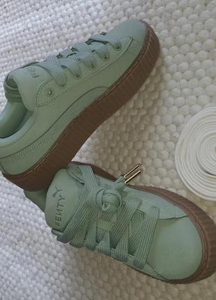 Кроссовки женские puma x fenty creeper peatty nubuck (39681302)