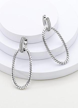 Серьги шарики серебряные кольца с петлей s925 новые