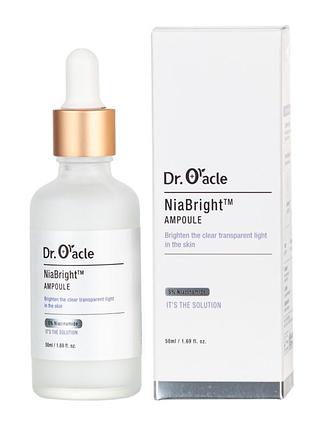Освітлююча сироватка для обличчя з ніацинамідом dr. oracle niabright ampoule 50ml