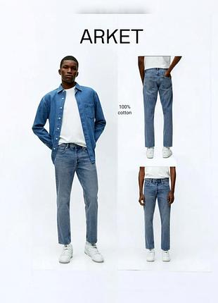 Arket укорочені прямі джинси park regular
