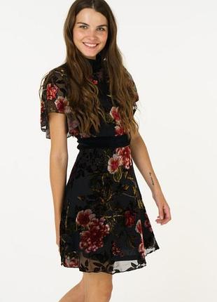 Женское шифоновое платье миди хс-с размер