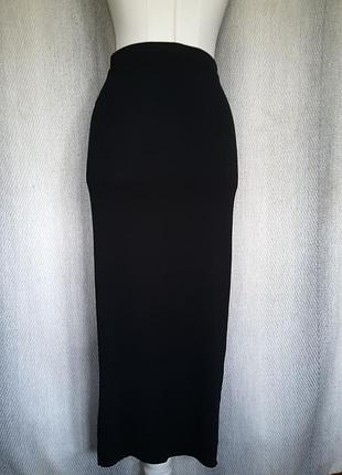 93% вискоза. длинная черная, летняя натуральная трикотажная юбка от maternity dorothy perkins.