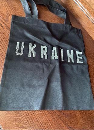 Сумка чорна шопер шоппер чорний