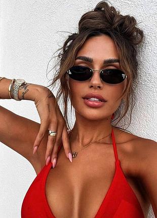 Очки солнцезащитные овальные