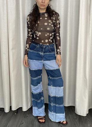Джинсы широкие ragged priest винтаж vintage levis