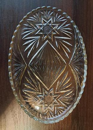 Вінтажне овальне блюдо, оселедниця срср