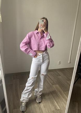 Білі джинси wide leg mango / белые джинсы wide leg манго