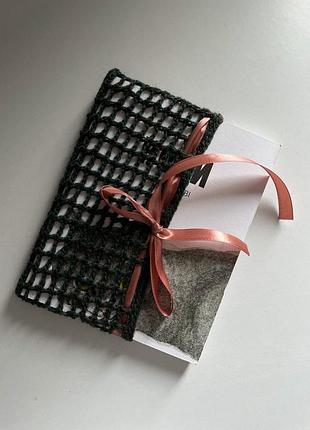 Вязаные аксессуары ручной работы для книг