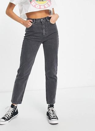 Джинси висока посадка pull&bear mom eur 32