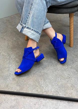 Босоніжки жіночі сині