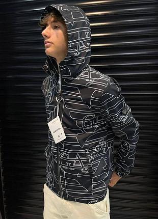 Мужская ветровка на весну в черном цвете премиум качества на каждый день