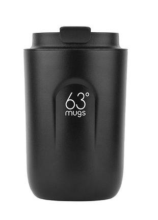 Термочашка для кави 380 мл чорна 63mugs