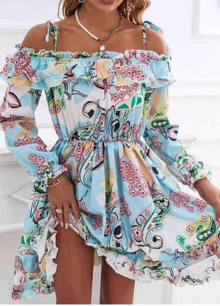 Яркое, платье, платье, короткое, стильное, на весну, на лето,