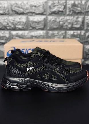 Мужские кроссовки asics летние кроссовки хаки asics чоловічі кросівки asics