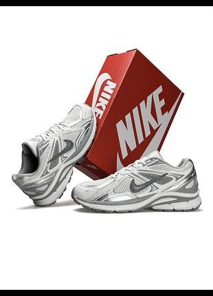 Мужские кроссовки nike air zoom fire white silver grey