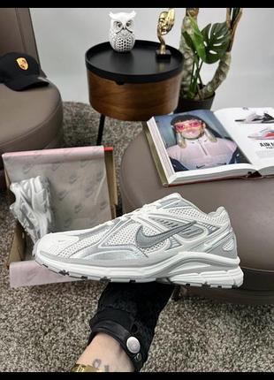 Мужские кроссовки nike air zoom fire white silver grey