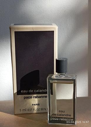 Оригинальная миниатюра paco rabanne 
eau de calandre