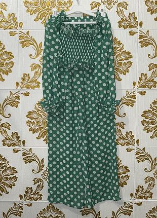 Зелений літний шифоновий костюм