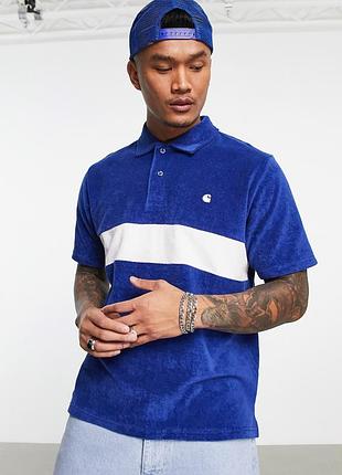 Carhartt wip - bayley - темно-синя сорочка поло
