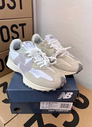 New balance 327 white/grey baby ☄️ женские кроссовки