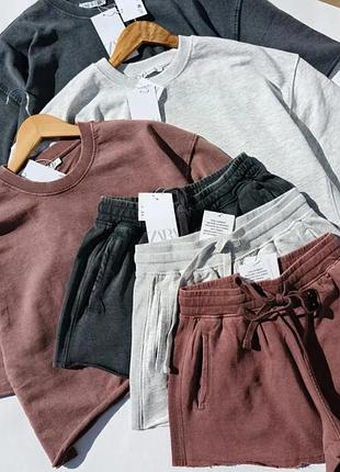 Костюм меланж zara