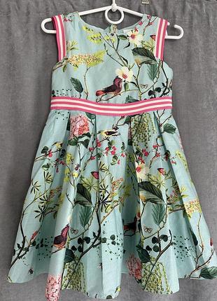 Легкое платье-мини next 3-4 рочки