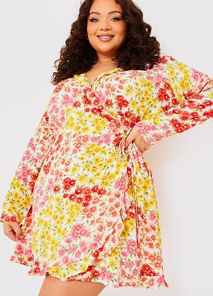 Платье на запах 100% вискоза