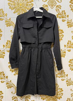 Чорна міні сукня