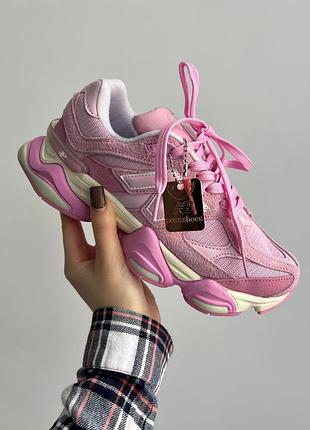 Женские кроссовки new balance 9060 pink
