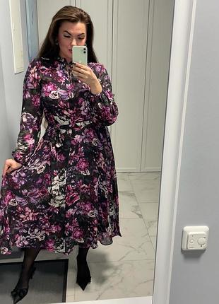 💜🪻невероятное платье миди.