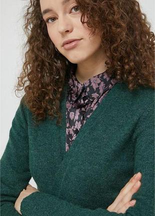 H&m темно зелений жіночий кардиган шикарний смарагдовий