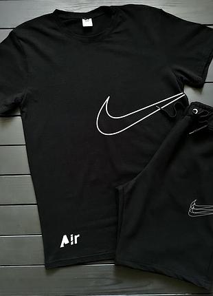 Спортивные комплекты nike с принтом футболка + шорты разные цвета и модели премиум качество