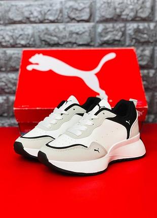 Женские кроссовки puma белые кожаные кроссовки пума женские кроссовки пума