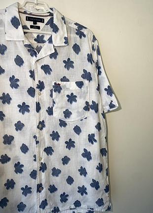 Льняная тенниска tommy hilfiger оригинал