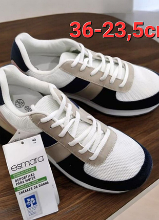 Оригинал 100% кроссовки женские esmara (германия)36-23,5см.