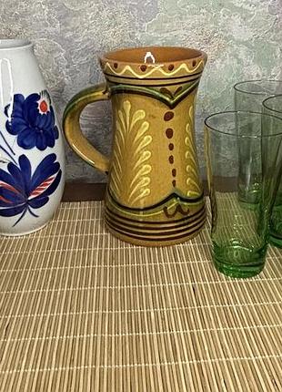 Штоф, ваза, кухоль, стакани