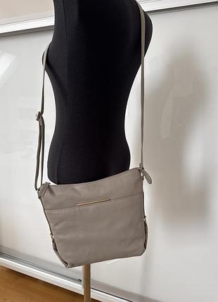 Сумка кожаная серая jasper conran