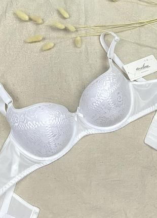 👙классический бюстгальтер avelaine милавица, артикул 660040 белый балконет, хлопок