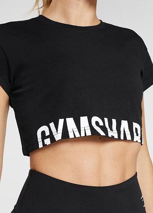 Котонова футболка кроп топ