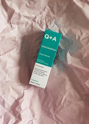 Q+a - niacinamide facial serum - сыворотка для лица с ниацинамидом - 30ml