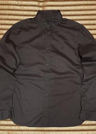 Сорочка allsaints brown redondo shirt коричнева
